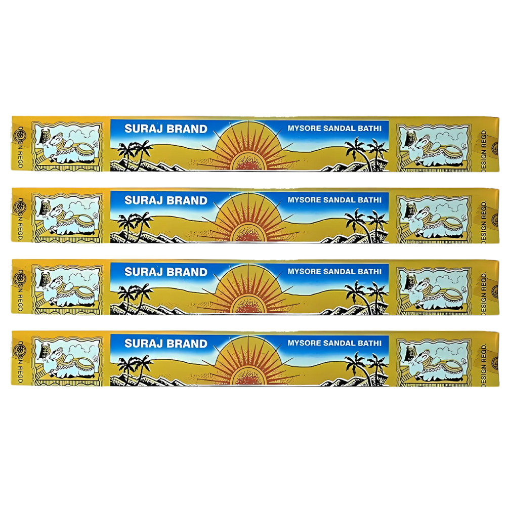 Suraj Sandalwood Incense 12 packets (144 sticks)